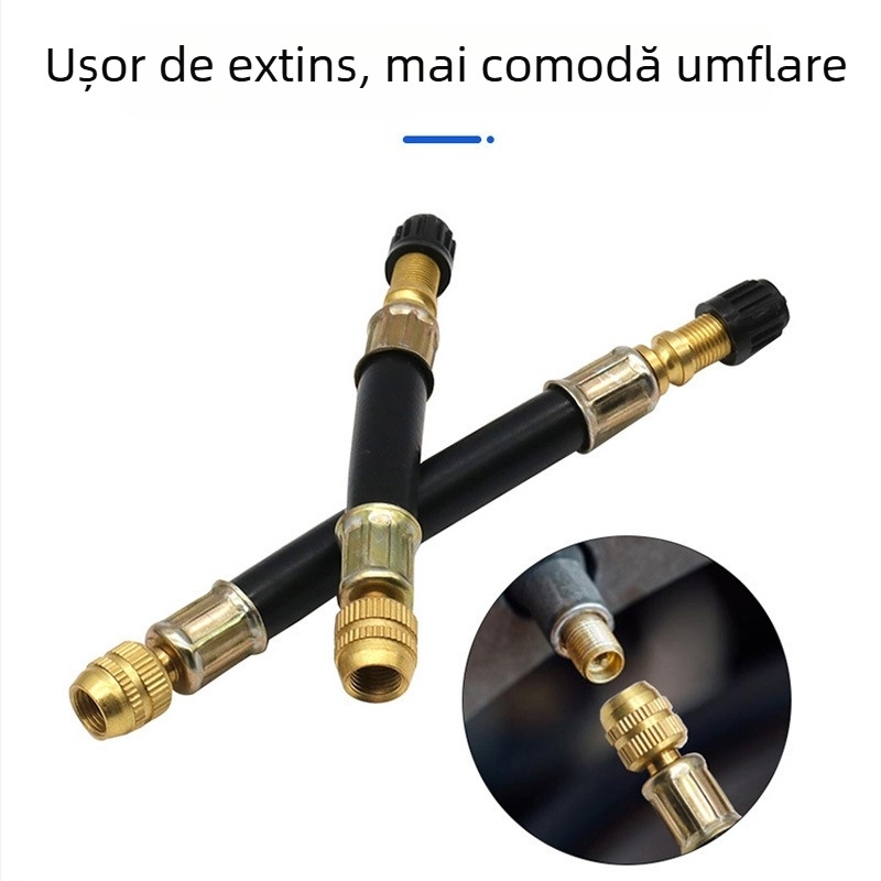 Extensie pentru valve de cauciuc pentru anvelope – țeavă de umflare și conector de valve, QST EXPRESS, pentru Oceania