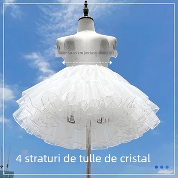 Lolita fustă tutu din tul, cu patru straturi, fără oase - Brand Unique, în stoc, Vara 2021