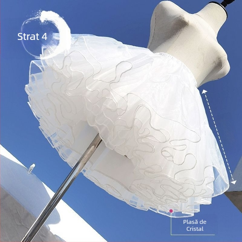 Lolita fustă tutu din tul, cu patru straturi, fără oase - Brand Unique, în stoc, Vara 2021
