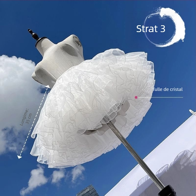 Lolita fustă tutu din tul, cu patru straturi, fără oase - Brand Unique, în stoc, Vara 2021