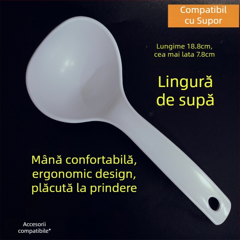 Spatulă de gătit, antiaderentă, design vertical, ABS de calitate alimentară, compatibilă cu rice cooker-ul Supor