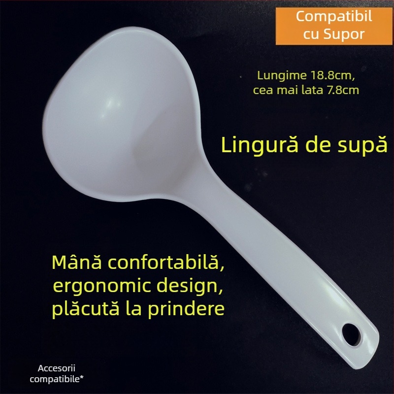Spatulă de gătit, antiaderentă, design vertical, ABS de calitate alimentară, compatibilă cu rice cooker-ul Supor
