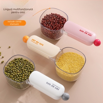 Lingură de măsurare a orezului cu capacitate mare - ABS, PET, PP materiale - design modern minimalist
