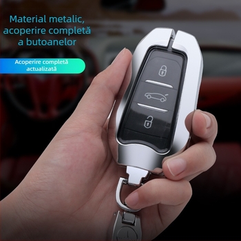 Carcasă pentru cheia auto compatibilă cu Dongfeng Citroën C4L, Tianyi, C5 Elysee, C6 și C3-XR