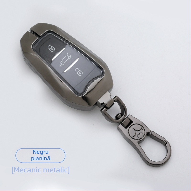 Carcasă pentru cheia auto compatibilă cu Dongfeng Citroën C4L, Tianyi, C5 Elysee, C6 și C3-XR