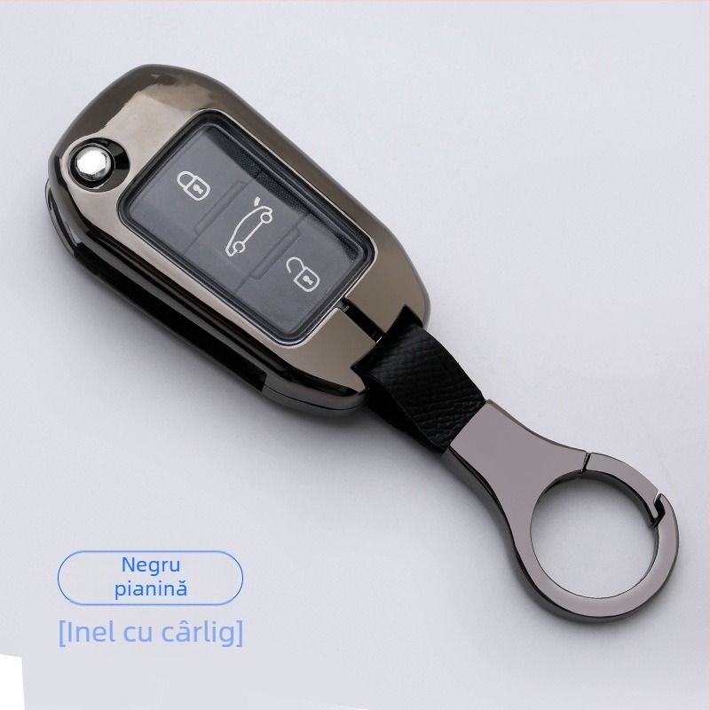 Carcasă pentru cheia auto compatibilă cu Dongfeng Citroën C4L, Tianyi, C5 Elysee, C6 și C3-XR