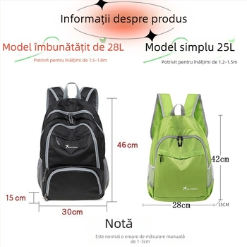 Rucsac ușor pliabil, din Oxford, impermeabil, antifurt, cu buzunar pentru laptop și telefon