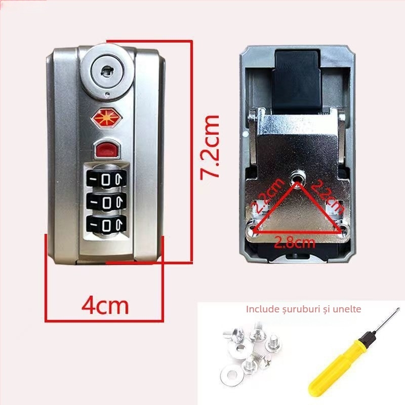 Blocare cu parolă pentru bagaj, carcasă ABS — Vara 2024, Nr. produsului 1001589097, Accesorii bagaje