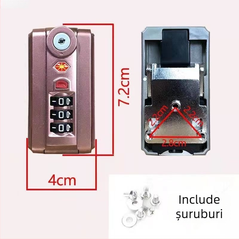 Blocare cu parolă pentru bagaj, carcasă ABS — Vara 2024, Nr. produsului 1001589097, Accesorii bagaje