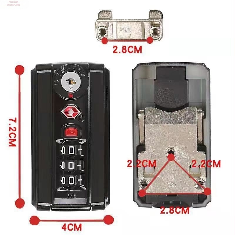 Blocare cu parolă pentru bagaj, carcasă ABS — Vara 2024, Nr. produsului 1001589097, Accesorii bagaje