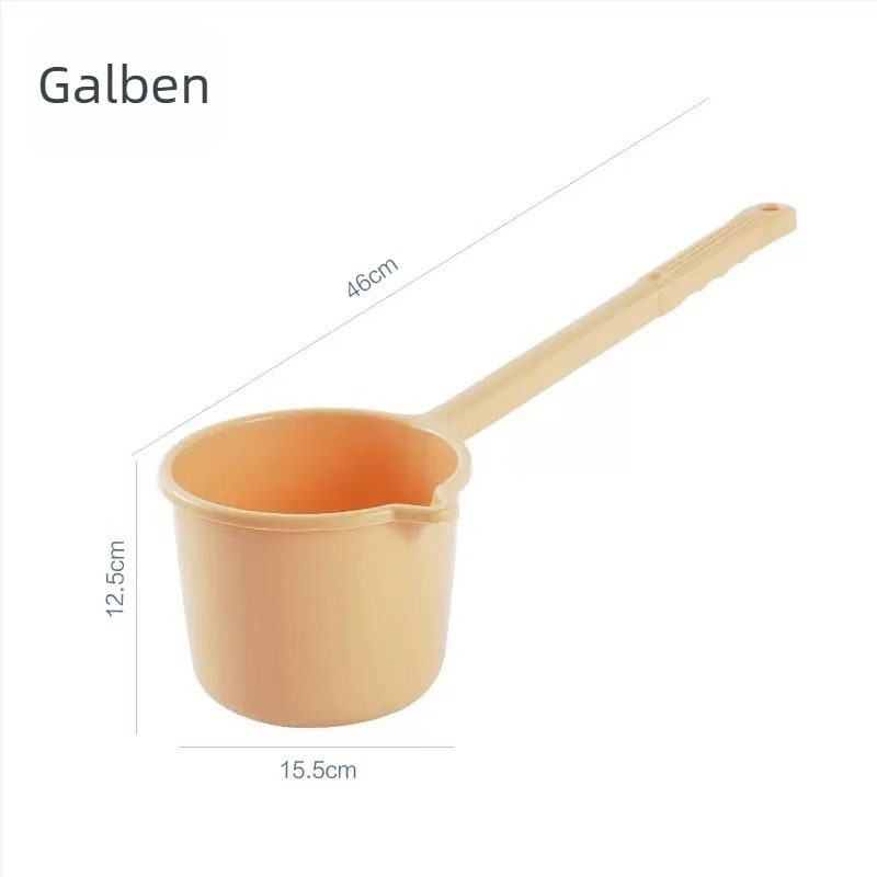 Lopată de apă din plastic cu mâner lung pentru baie a bebelușilor, PP, 95 g, brand Jane Drunk