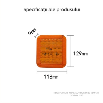 Lumina LED de spate pentru camioane și remorci, etanșă la apă, 12/24V, 240 lm, model Jy-2050