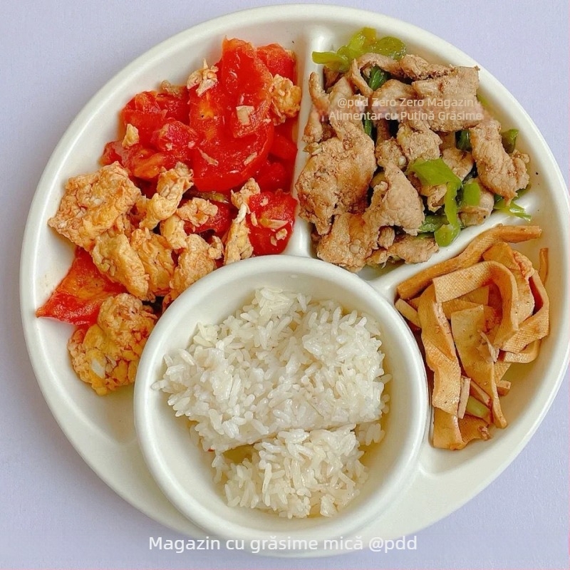 Farfurie de masă cu patru compartimente, circulară, din plastic, pentru o persoană – turnată dintr-un singur corp, rezistentă la cădere, necompatibilă cu microundele