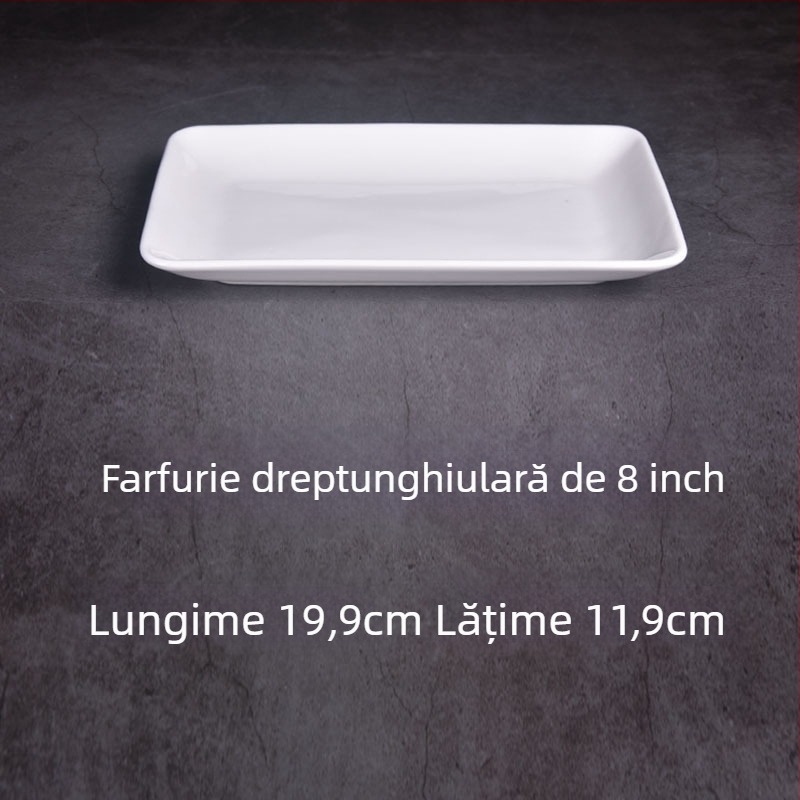 Farfurie dreptunghiulară - Feida, Material: floare de mătase, Model: 69850, Stil: Simplu