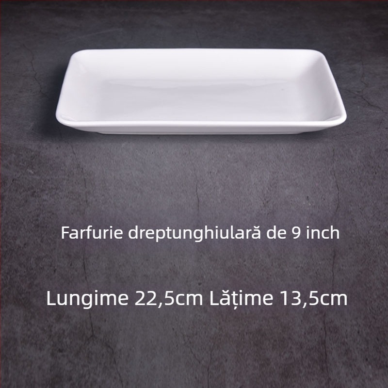 Farfurie dreptunghiulară - Feida, Material: floare de mătase, Model: 69850, Stil: Simplu