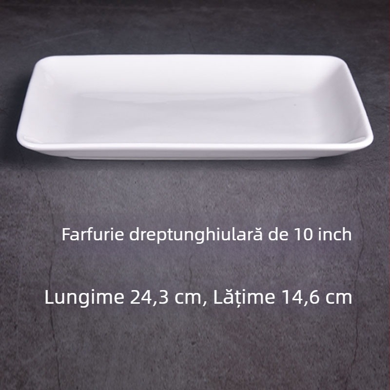 Farfurie dreptunghiulară - Feida, Material: floare de mătase, Model: 69850, Stil: Simplu