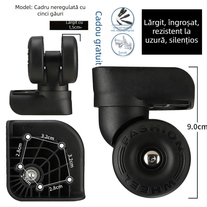 Înlocuire roată bagaj – accesorii universale pentru roți, PVC, Primăvara 2025