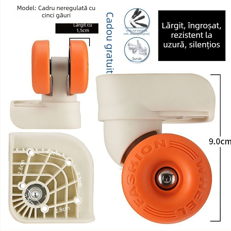 Înlocuire roată bagaj – accesorii universale pentru roți, PVC, Primăvara 2025