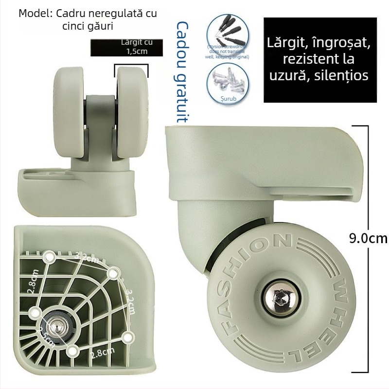 Înlocuire roată bagaj – accesorii universale pentru roți, PVC, Primăvara 2025