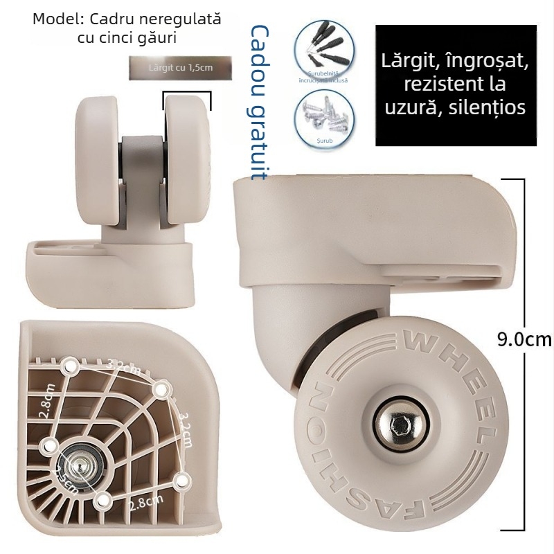 Înlocuire roată bagaj – accesorii universale pentru roți, PVC, Primăvara 2025