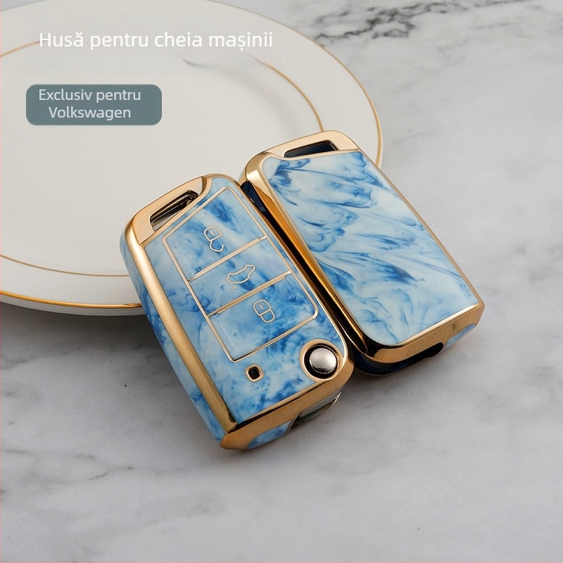 Carcasa cheii TPU pentru Volkswagen: Touareg, Touran, Tiguan, Teramont, T-Roc, Lavida și Golf 7 — de înaltă calitate, personalizabilă, cu opțiune de marcă privată