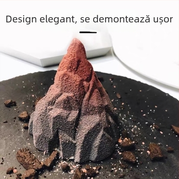 Formă din silicon pentru prăjituri – munte de zăpadă 3D, potrivită pentru mousse de tip iceberg și lumânări din parafină
