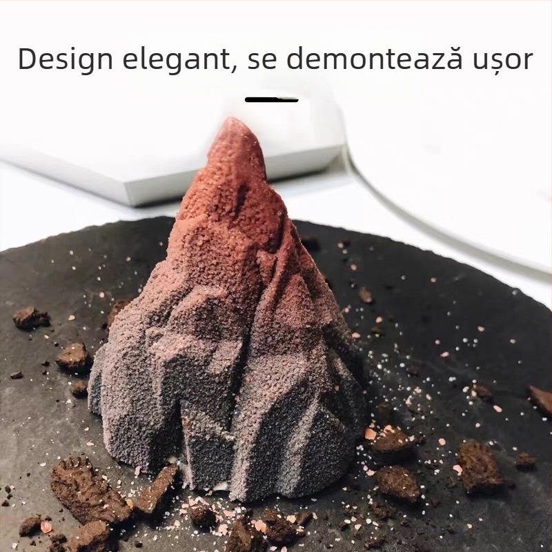 Formă din silicon pentru prăjituri – munte de zăpadă 3D, potrivită pentru mousse de tip iceberg și lumânări din parafină