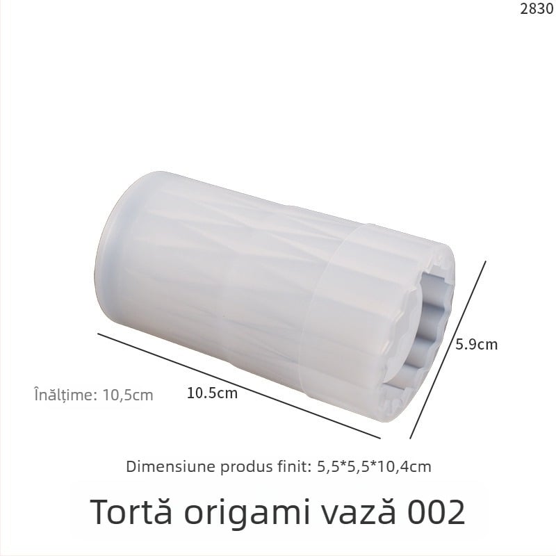 Formă circulară din silicon pentru vază, turnare ipsos și rășină; stil neregulat