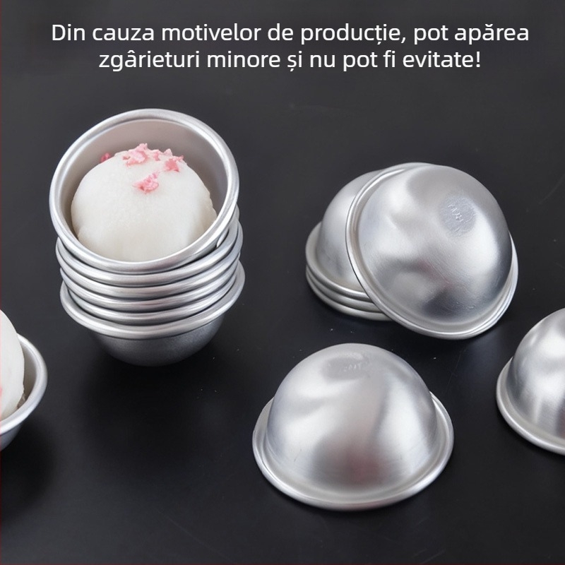 Formă semicerc din aliaj de aluminiu pentru prăjituri, budincă și jeleuri – tavă de copt introdusă în 2024