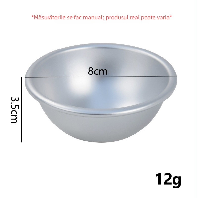 Formă semicerc din aliaj de aluminiu pentru prăjituri, budincă și jeleuri – tavă de copt introdusă în 2024