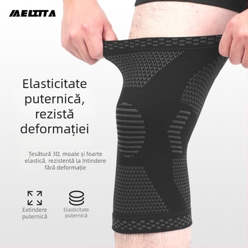 Meita genunchieră pentru baschet – protecție din nylon a genunchiului, universală, potrivită pentru alergare, ciclism, dans, tenis de masă și alte sporturi cu mingea