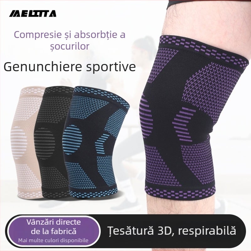 Meita genunchieră pentru baschet – protecție din nylon a genunchiului, universală, potrivită pentru alergare, ciclism, dans, tenis de masă și alte sporturi cu mingea