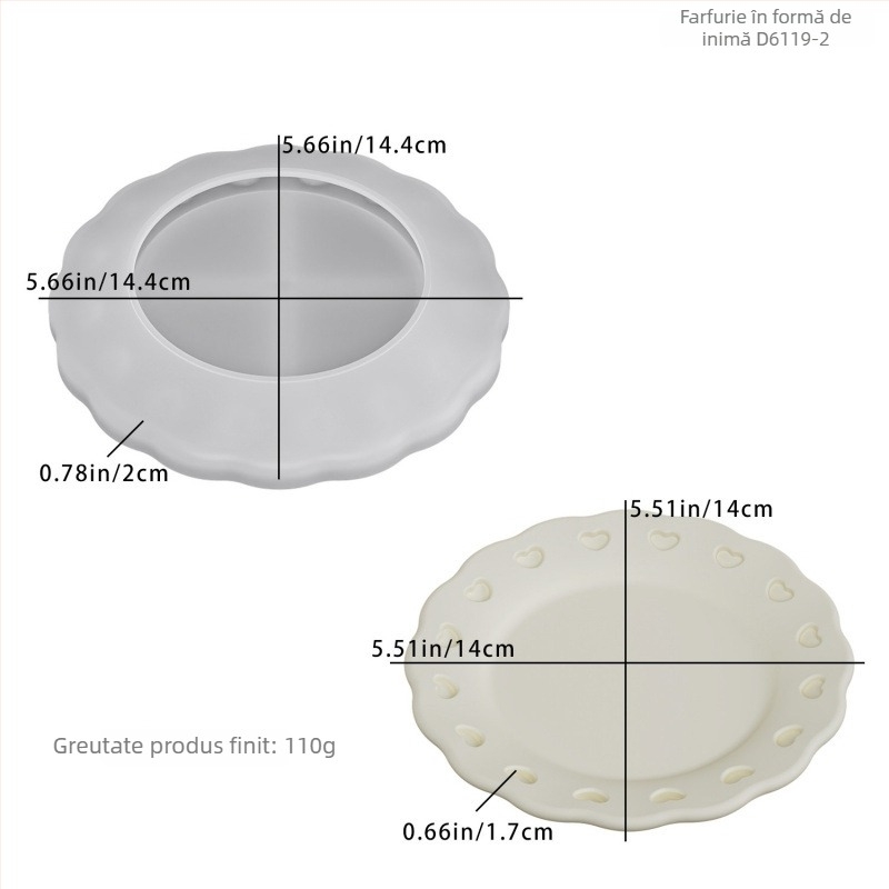 Barbara DIY Tavă cu iepuraș pentru decor – Forme din rășină și Silikon pentru tavă de depozitare din ipsos