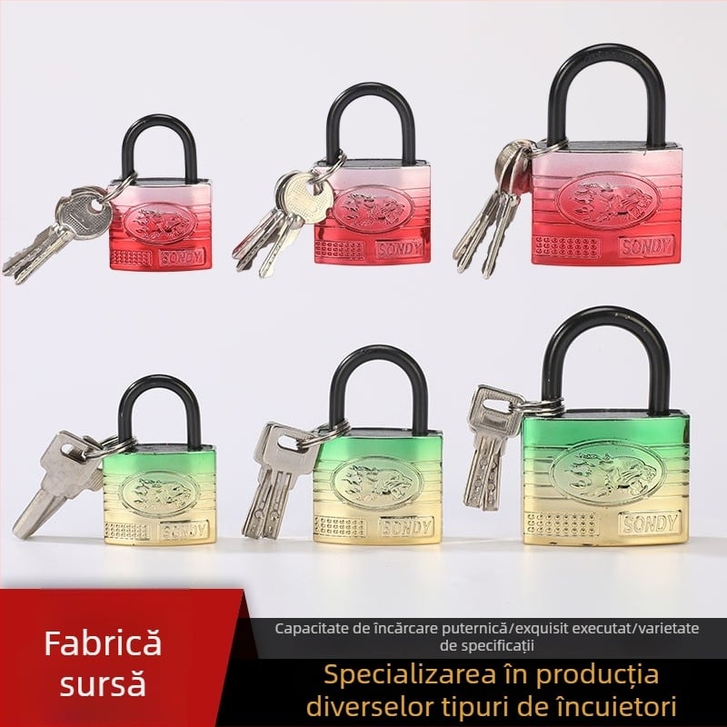 Lacăt casnic pentru genți, din fier, model 43, brand zy, pentru genți, stil modern minimalist