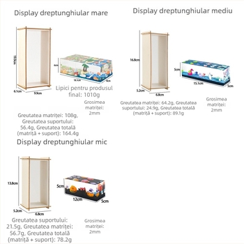 Formă dreptunghiulară din silicon pentru ornamente cuboidale