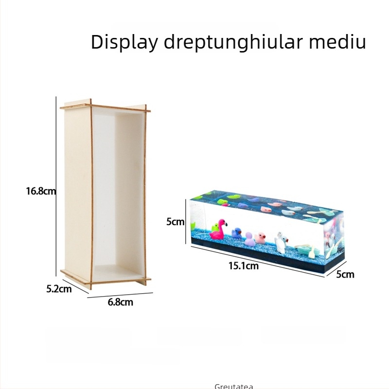 Formă dreptunghiulară din silicon pentru ornamente cuboidale