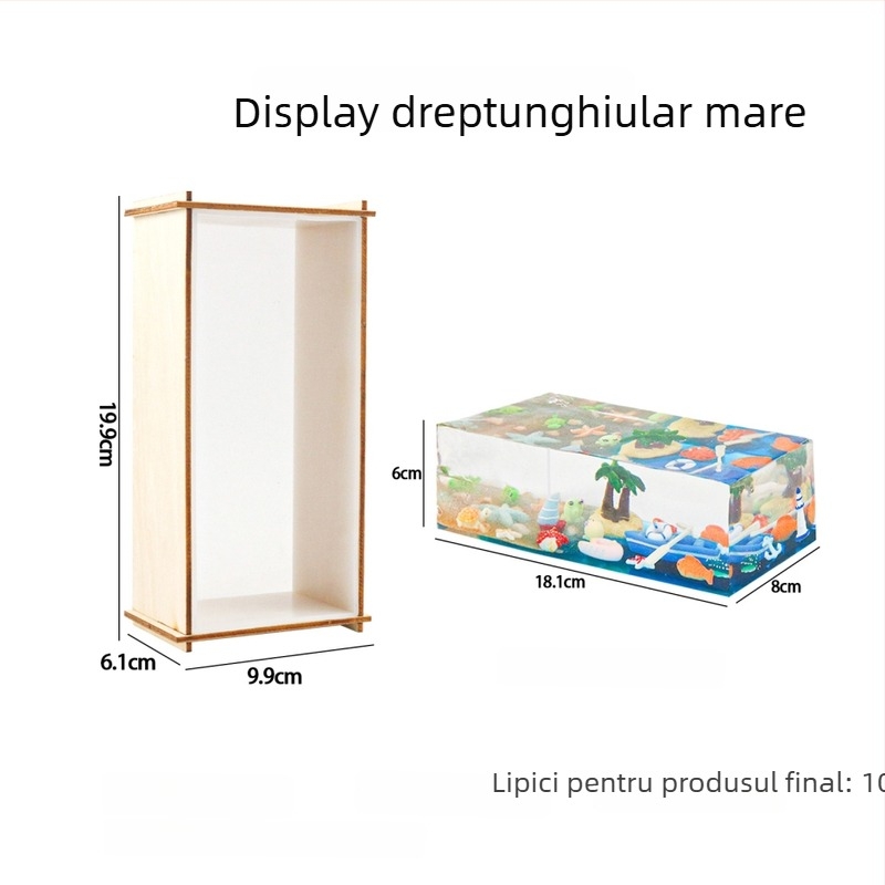 Formă dreptunghiulară din silicon pentru ornamente cuboidale