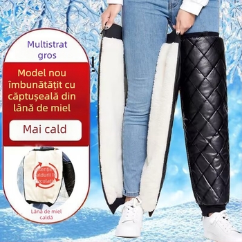 Ai you Protecție de iarnă pentru genunchi pentru ciclism și alpinism – Protecție a gambelor, fibră de poliester, suport pentru picior