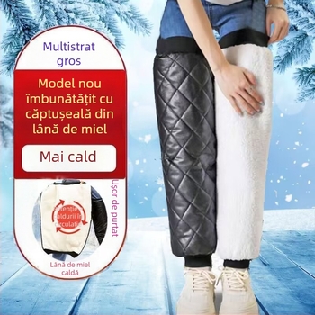 Ai you Protecție de iarnă pentru genunchi pentru ciclism și alpinism – Protecție a gambelor, fibră de poliester, suport pentru picior