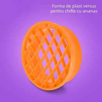 Formă de copt pentru donuts – formă rotundă cu imprimeuri florale, inimă și ananas, design modern minimalist