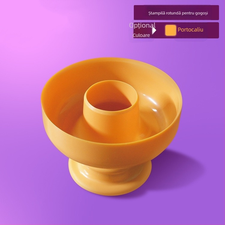 Formă de copt pentru donuts – formă rotundă cu imprimeuri florale, inimă și ananas, design modern minimalist
