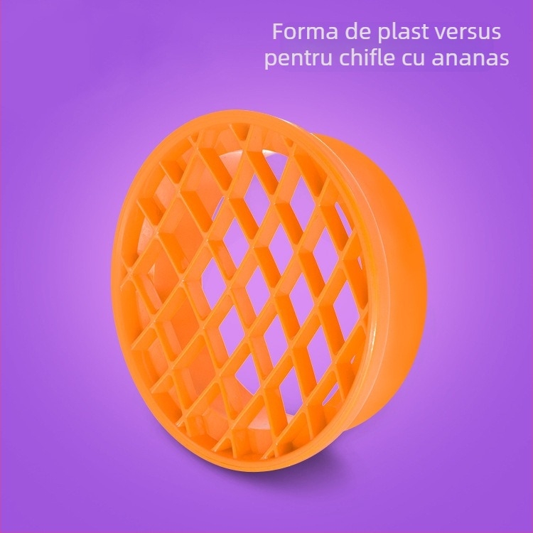 Formă de copt pentru donuts – formă rotundă cu imprimeuri florale, inimă și ananas, design modern minimalist
