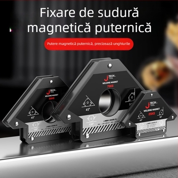 Suport auxiliar de sudură cu locator magnetic puternic și prinderi magnetice pentru unghi drept și unghiuri multiple