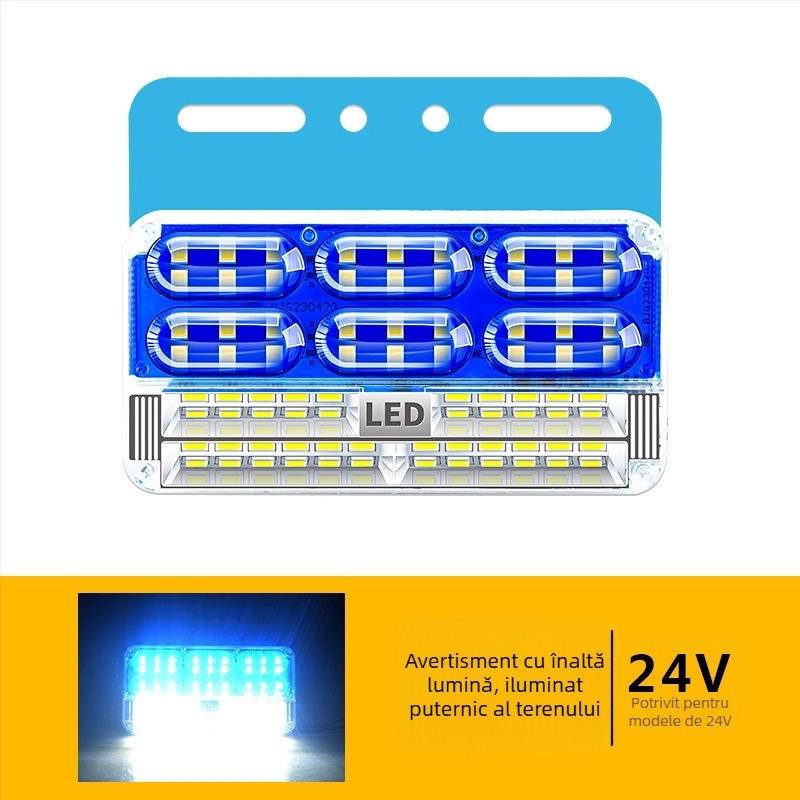 Lanterne laterale pentru camion cu trei rânduri - impermeabile, 24V, 16W, ABS plastic