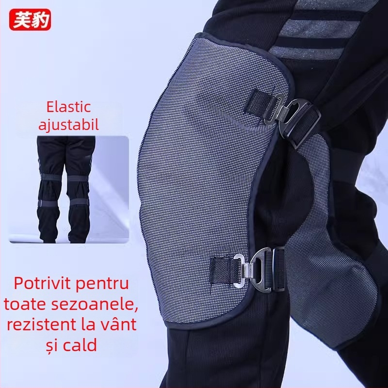 Protecții pentru genunchi de iarnă pentru biciclete electrice, motociclete și scutere electrice, încălzite și rezistente la vânt, protecții exterioare pentru picioare pentru ciclism, stil feminin (Brand: Fubao; Adulți; Primăvara 2025)