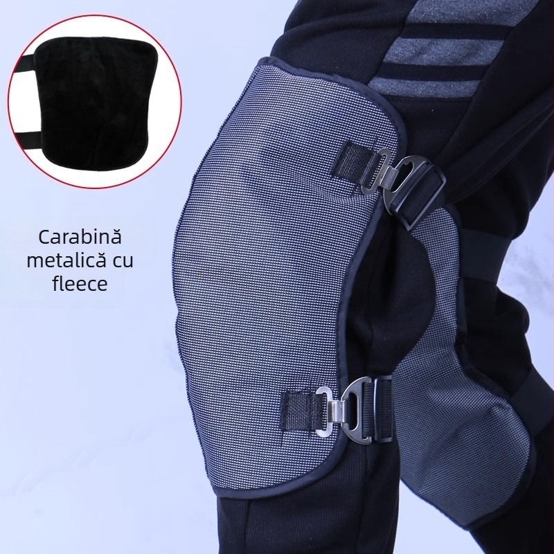 Protecții pentru genunchi de iarnă pentru biciclete electrice, motociclete și scutere electrice, încălzite și rezistente la vânt, protecții exterioare pentru picioare pentru ciclism, stil feminin (Brand: Fubao; Adulți; Primăvara 2025)