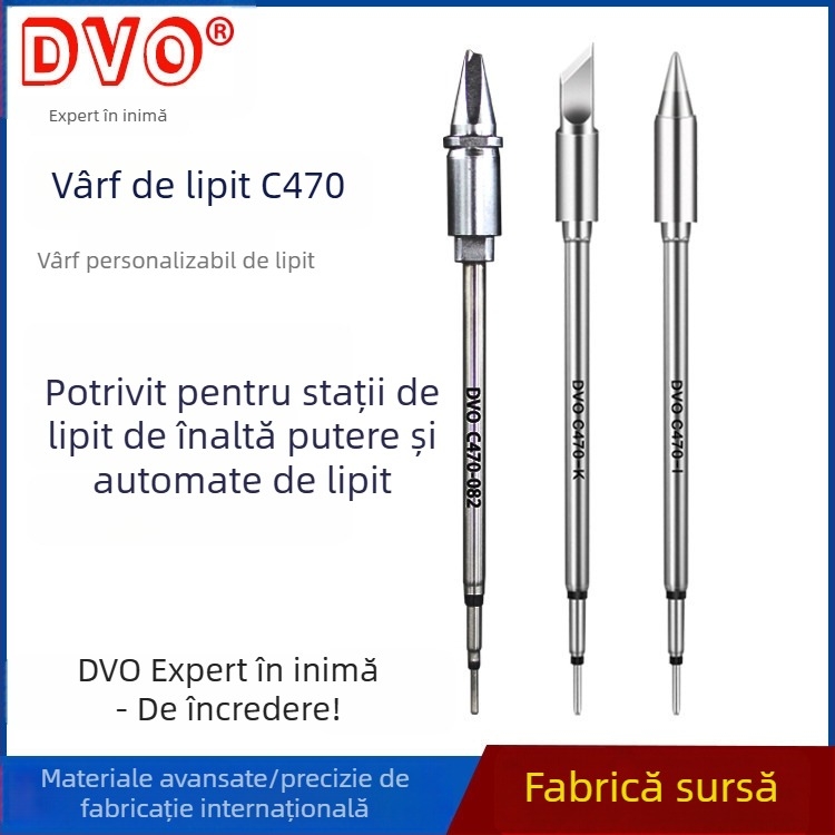 DVO C470 Cap de lipire, vârf înclinat, seria C470