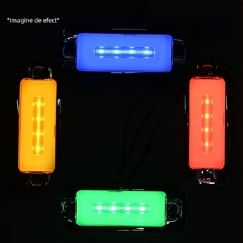 Lumină laterală LED pentru camion - 12–24V, 16 LED, iluminare tip edge light, IP65, durată de viață 50.000 ore