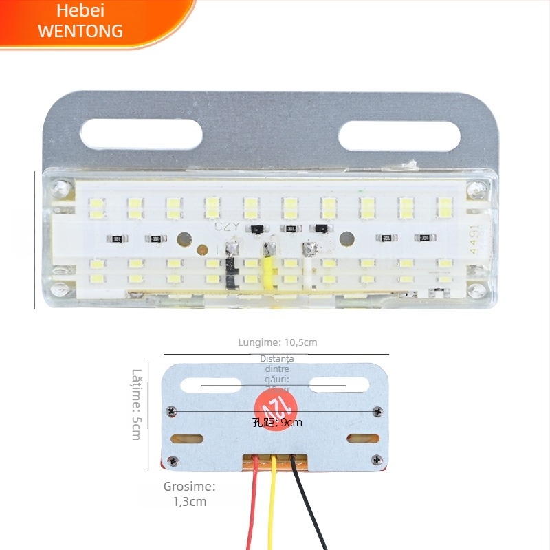 Lumină LED laterală pentru vanuri, model LED ground side light, construcție din fier, 12–24V