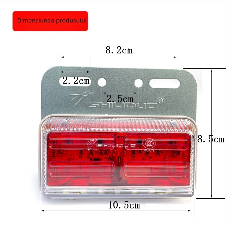 Sd-4035 LED faruri laterale pentru camioane – 8W, 24V, Plastic, Compatibil universal
